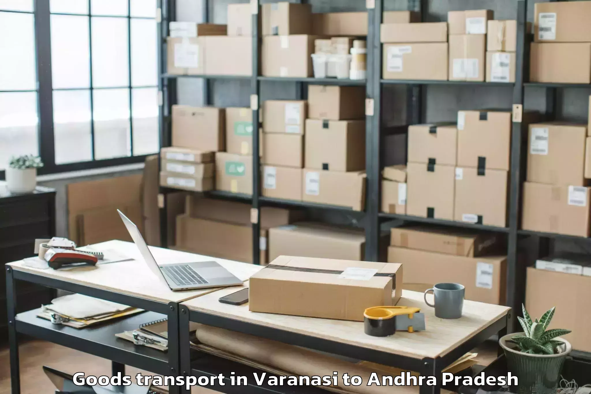 Get Varanasi to Bheemunipatnam Goods Transport